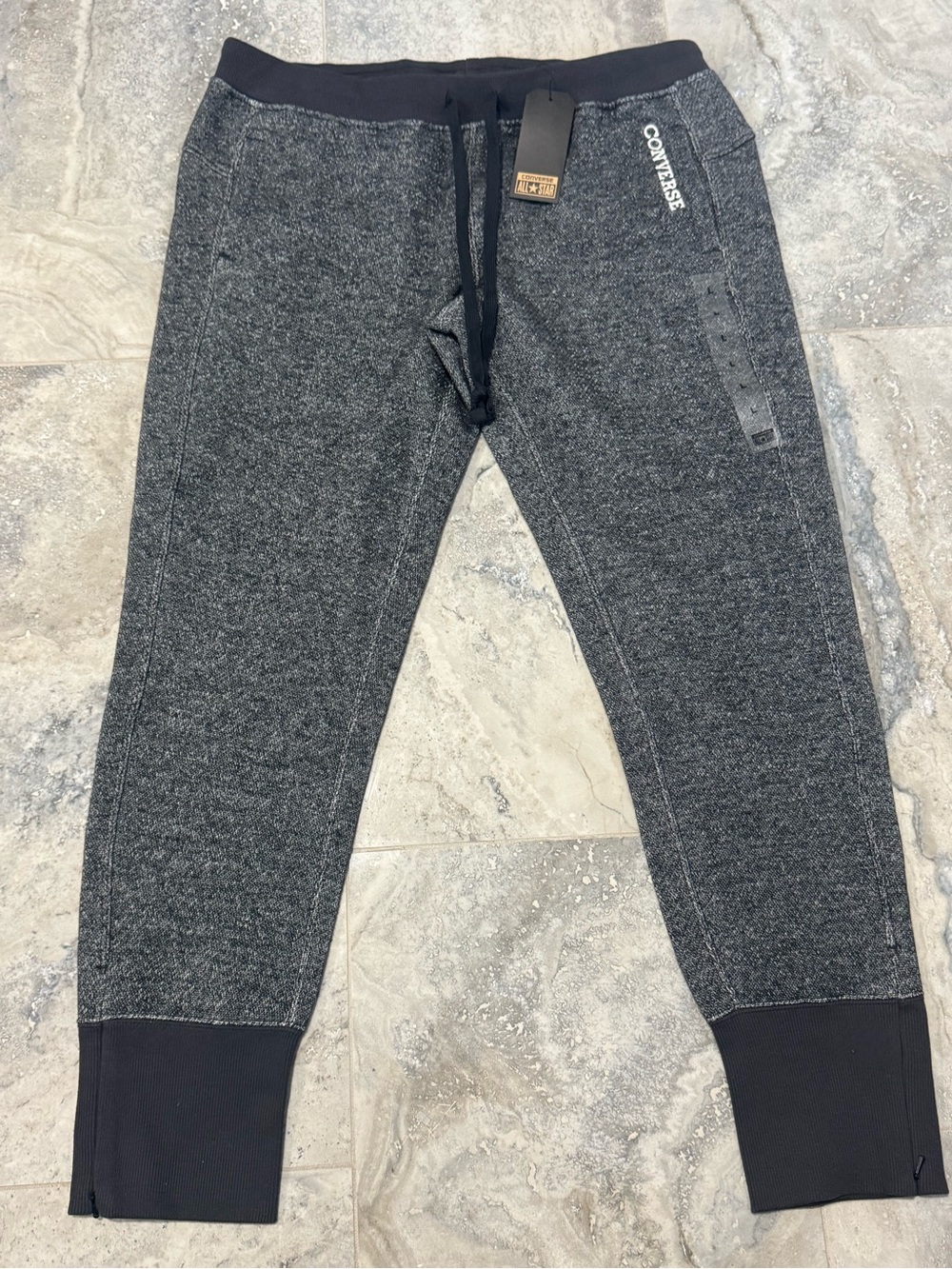 Converse Women's Charcoal Heather Track Joggers